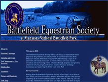 Tablet Screenshot of battlefieldequestriansociety.org